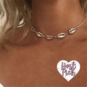 ‼️3/$30 Boho Cowrie Seashell Gold Choker Necklace
